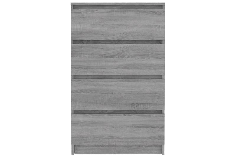 beBasic Byrå grå sonoma-ek 60x35x98,5 cm konstruerat trä - Grey - Hallförvaring - Hallbyrå - Byrå