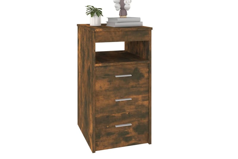 beBasic Byrå rökfärgad ek 40x50x76 cm konstruerat trä - Brown - Förvaring - Förvaringsmöbler - Byrå - Hallbyrå