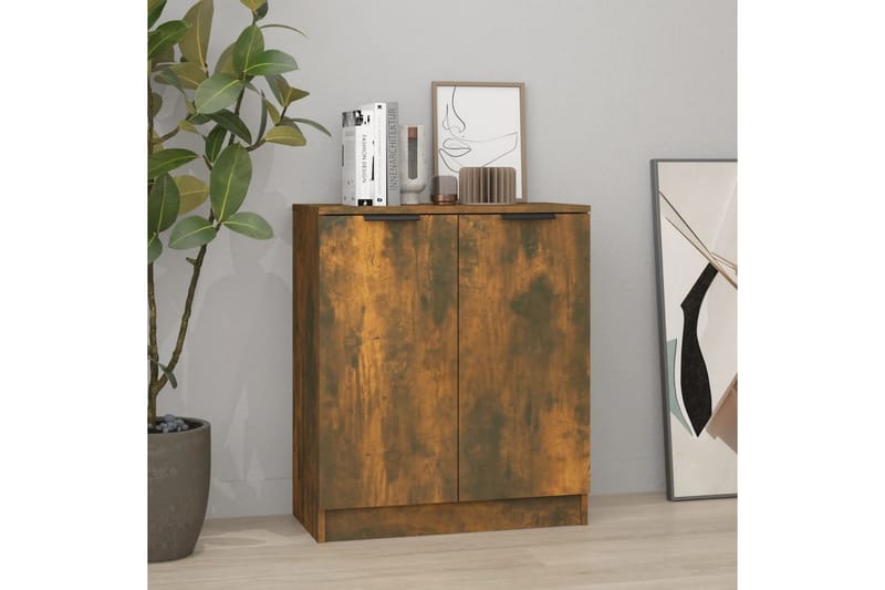 beBasic Byrå rökfärgad ek 60x30x70 cm konstruerat trä - Brown - Förvaring - Förvaringsmöbler - Byrå - Hallbyrå