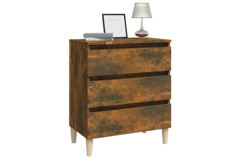 beBasic Byrå rökfärgad ek 60x35x69 cm konstruerat trä - Brown - Förvaring - Förvaringsmöbler - Byrå - Hallbyrå