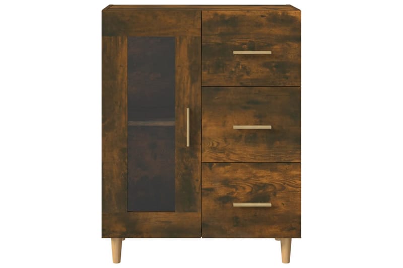 beBasic Byrå rökfärgad ek 69,5x34x90 cm konstruerat trä - Brown - Förvaring - Förvaringsmöbler - Byrå - Hallbyrå