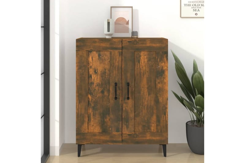 beBasic Byrå rökfärgad ek 69,5x34x90 cm konstruerat trä - Brown - Förvaring - Förvaringsmöbler - Byrå - Hallbyrå