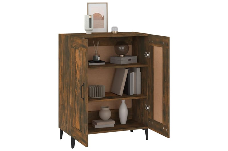 beBasic Byrå rökfärgad ek 69,5x34x90 cm konstruerat trä - Brown - Förvaring - Förvaringsmöbler - Byrå - Hallbyrå