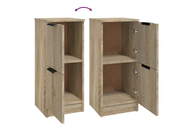 beBasic Byrå sonoma-ek 30x30x70 cm konstruerat trä - Brown - Förvaring - Förvaringsmöbler - Byrå - Hallbyrå