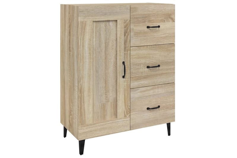 beBasic Byrå sonoma-ek 69,5x34x90 cm konstruerat trä - Brown - Förvaring - Förvaringsmöbler - Byrå - Hallbyrå