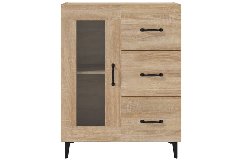 beBasic Byrå sonoma-ek 69,5x34x90 cm konstruerat trä - Brown - Förvaring - Förvaringsmöbler - Byrå - Hallbyrå