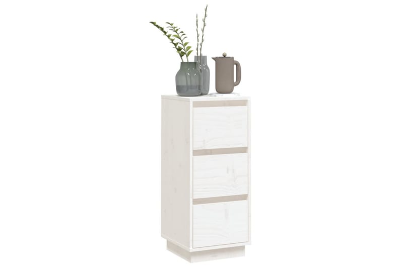 beBasic Byrå vit 32x34x75 cm massiv furu - White - Förvaring - Förvaringsmöbler - Byrå - Hallbyrå