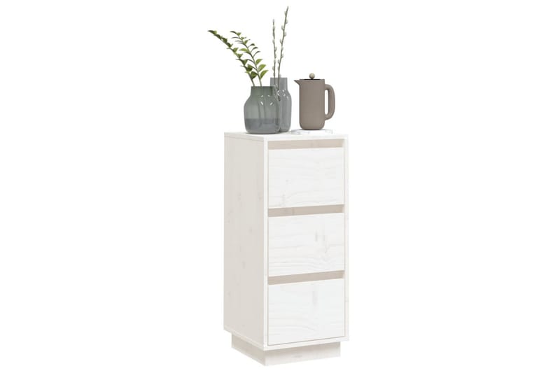 beBasic Byrå vit 32x34x75 cm massiv furu - White - Hallförvaring - Hallbyrå - Byrå