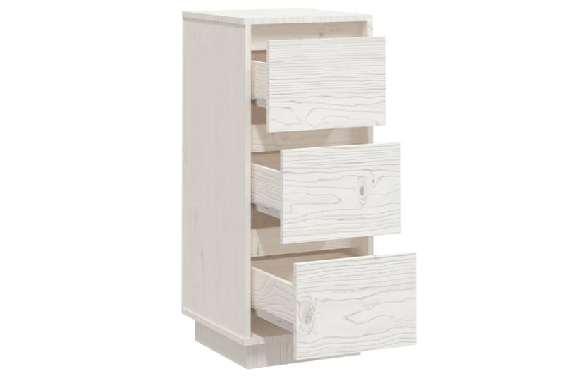 beBasic Byrå vit 32x34x75 cm massiv furu - White - Förvaring - Förvaringsmöbler - Byrå - Hallbyrå