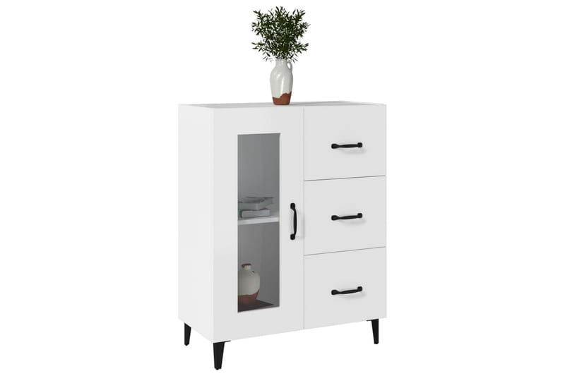beBasic Byrå vit 69,5x34x90 cm konstruerat trä - White - Förvaring - Förvaringsmöbler - Byrå - Hallbyrå