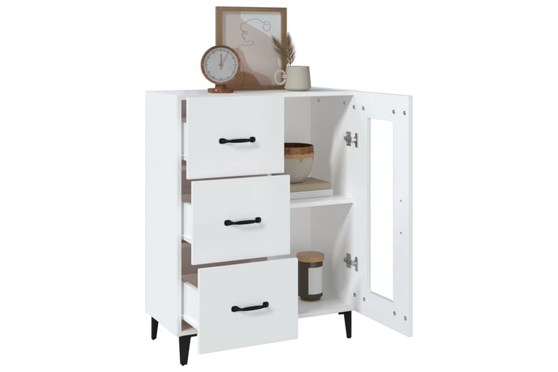 beBasic Byrå vit 69,5x34x90 cm konstruerat trä - White - Förvaring - Förvaringsmöbler - Byrå - Hallbyrå