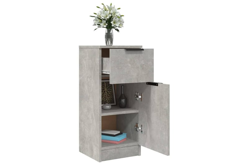 beBasic Byråer 2 st betonggrå 30x30x70 cm konstruerat trä - Grey - Förvaring - Förvaringsmöbler - Byrå - Hallbyrå