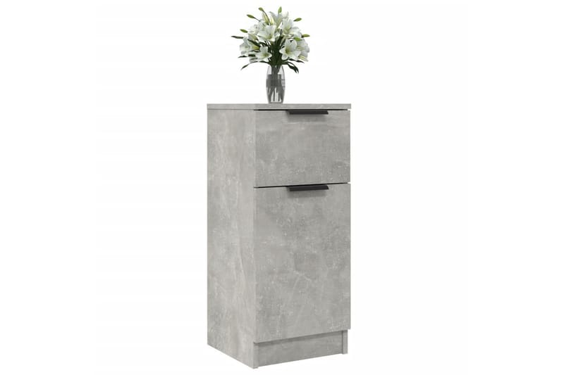 beBasic Byråer 2 st betonggrå 30x30x70 cm konstruerat trä - Grey - Hallförvaring - Hallbyrå - Byrå