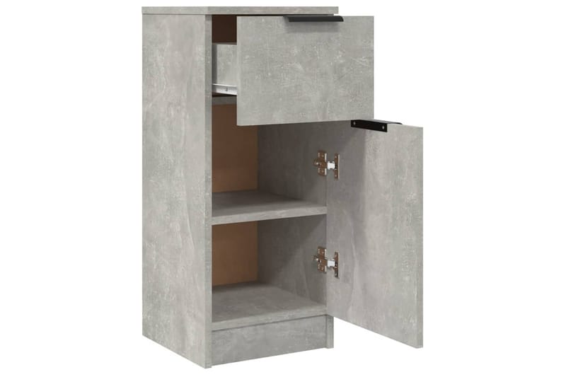 beBasic Byråer 2 st betonggrå 30x30x70 cm konstruerat trä - Grey - Förvaring - Förvaringsmöbler - Byrå - Hallbyrå