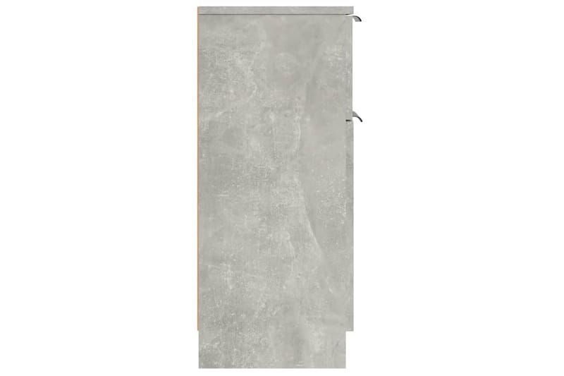 beBasic Byråer 2 st betonggrå 30x30x70 cm konstruerat trä - Grey - Förvaring - Förvaringsmöbler - Byrå - Hallbyrå