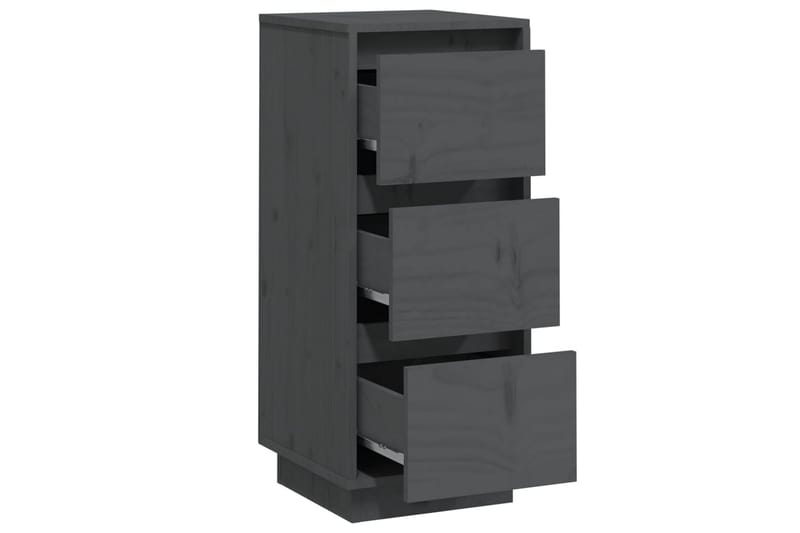 beBasic Byråer 2 st grå 32x34x75 cm massiv furu - Grey - Förvaring - Förvaringsmöbler - Byrå - Hallbyrå
