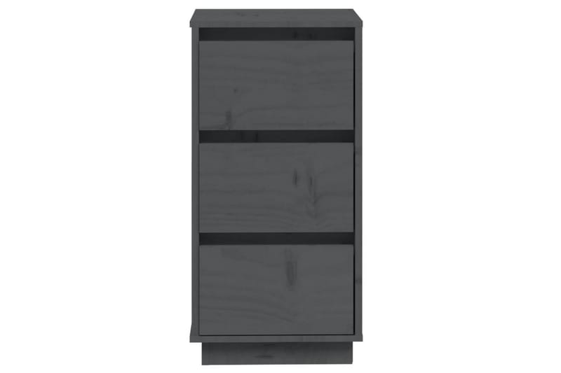 beBasic Byråer 2 st grå 32x34x75 cm massiv furu - Grey - Förvaring - Förvaringsmöbler - Byrå - Hallbyrå