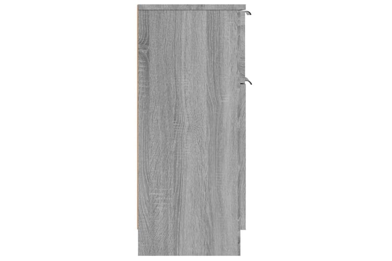 beBasic Byråer 2 st grå sonoma 30x30x70 cm konstruerat trä - Grey - Förvaring - Förvaringsmöbler - Byrå - Hallbyrå