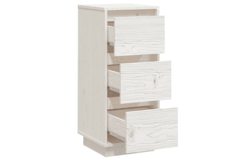 beBasic Byråer 2 st vit 32x34x75 cm massiv furu - White - Förvaring - Förvaringsmöbler - Byrå - Hallbyrå
