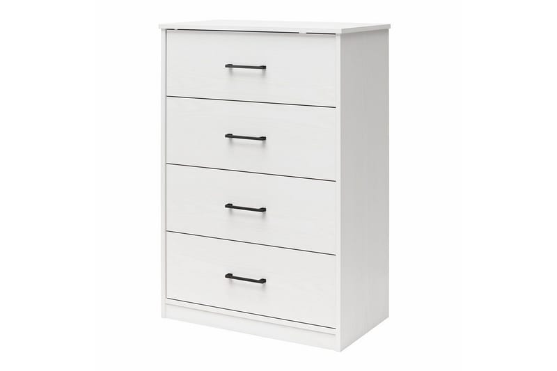 Byrå BrEZ 71x40x102 cm, Vit - 71x40x102 cm, Vit - Förvaring - Förvaringsmöbler - Byrå