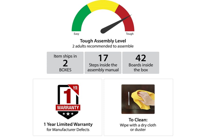 Bristol Byrå 88x49 cm 5 Lådor Vit - Dorel Home - Förvaring - Förvaringsmöbler - Byrå - Hallbyrå