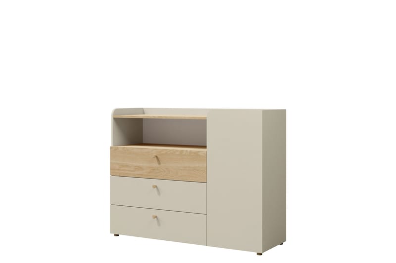 Buhan Byrå 120 cm - Beige/Brun - Förvaring - Förvaringsmöbler - Byrå