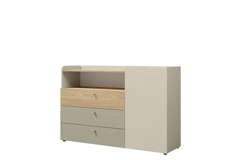 Buhan Byrå 140 cm - Beige/Brun - Förvaring - Förvaringsmöbler - Byrå