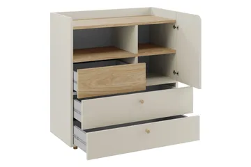 Buhan Byrå 90 cm - Beige/Brun - Förvaring - Förvaringsmöbler - Byrå - Hallbyrå