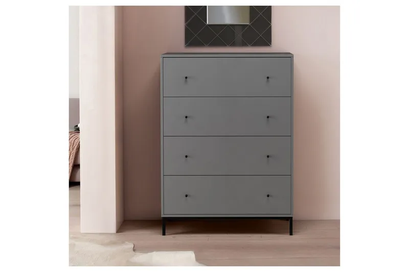 Byrå Celine Grå - Grå - Förvaring - Förvaringsmöbler - Byrå - Hallbyrå