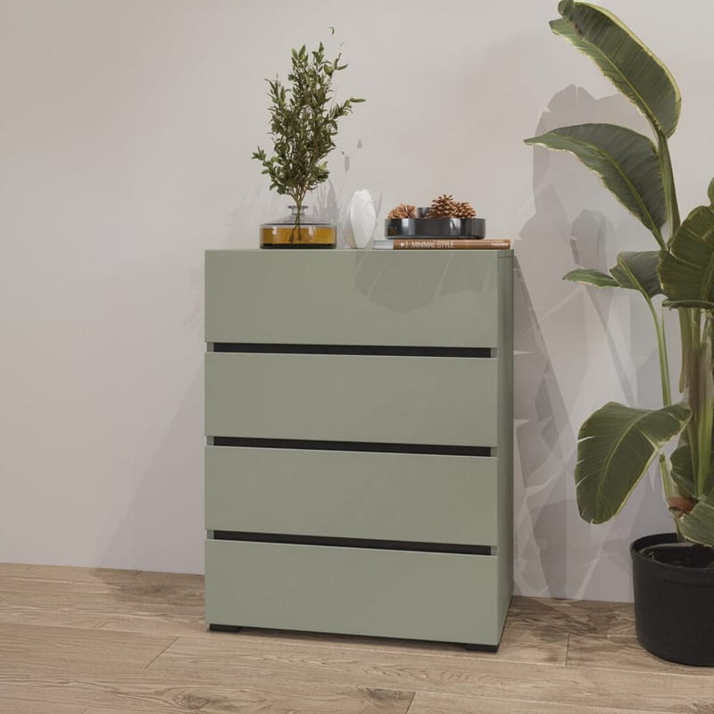 Byrå Cross med 4 lådor - Grön - Förvaring - Förvaringsmöbler - Byrå - Hallbyrå