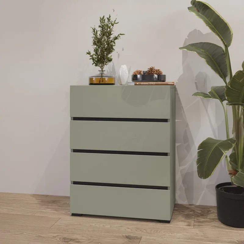 Byrå Cross med 4 lådor - Grön - Förvaring - Förvaringsmöbler - Byrå - Hallbyrå