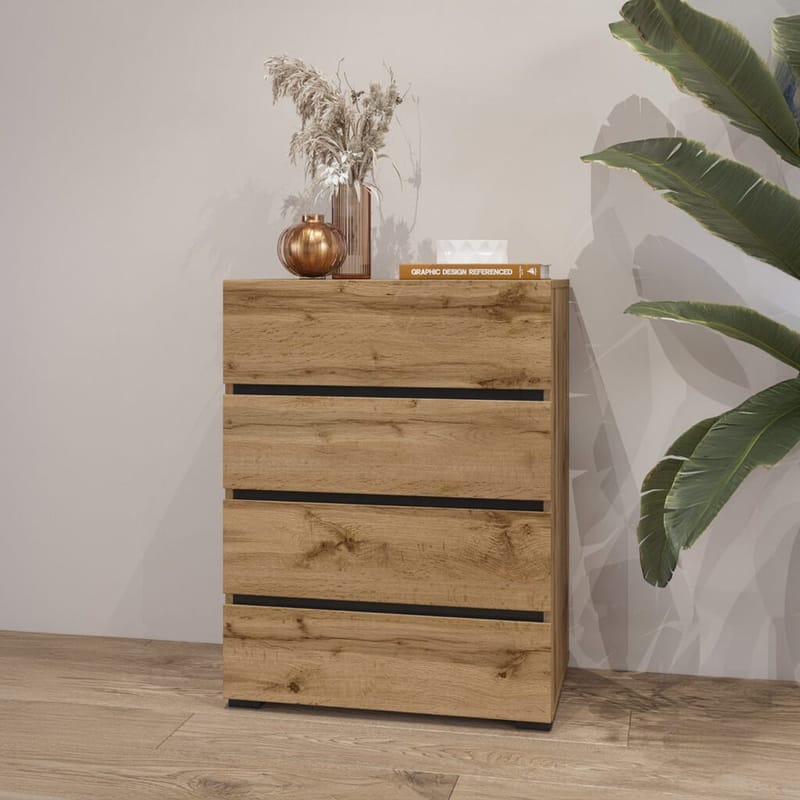 Byrå Cross med 4 lådor - Wotan Ek - Förvaring - Förvaringsmöbler - Byrå - Hallbyrå