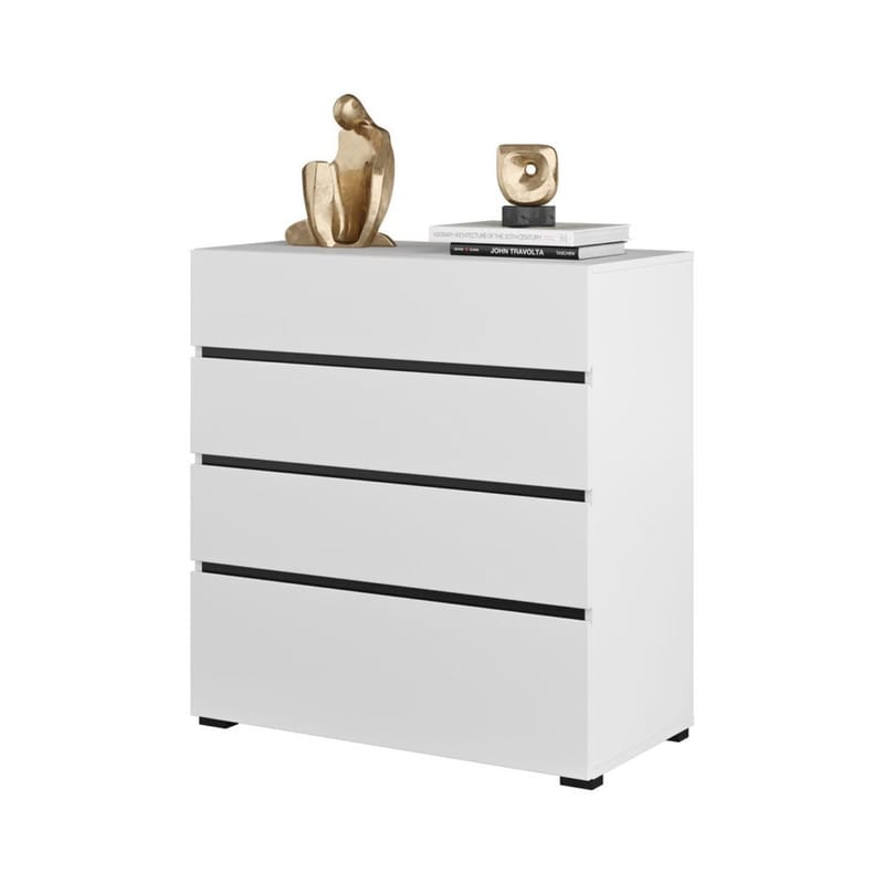 Byrå Cross S med 4 lådor - Vit - Förvaring - Förvaringsmöbler - Byrå - Hallbyrå