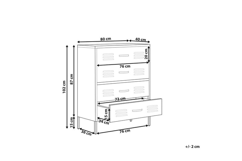 Byrå Enago Blå - Blå - Förvaring - Förvaringsmöbler - Byrå - Hallbyrå