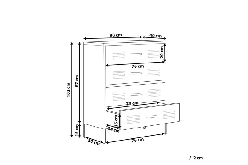 Byrå Enago Grön - Grön - Förvaring - Förvaringsmöbler - Byrå - Hallbyrå
