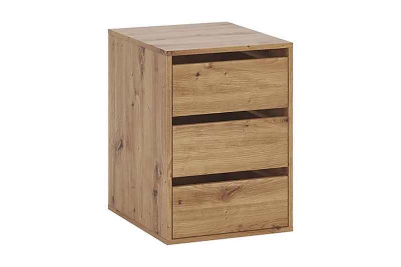 Byrå Julissa LED-belysning - Ek - Förvaring - Förvaringsmöbler - Byrå - Hallbyrå