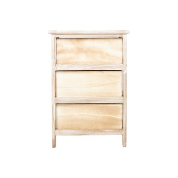 Byrå Kaseke med 3 förvaringsenheter 40x29x58 cm - naturlig - Förvaring - Förvaringsmöbler - Byrå - Hallbyrå