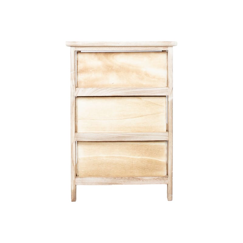 Byrå Kaseke med 3 förvaringsenheter 40x29x58 cm - naturlig - Förvaring - Förvaringsmöbler - Byrå - Hallbyrå