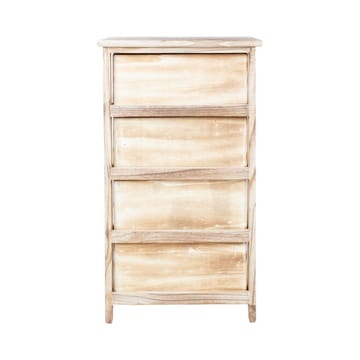 Byrå Kaseke med 4 förvaringsenheter 40x29x73 cm - naturlig - Förvaring - Förvaringsmöbler - Byrå - Hallbyrå