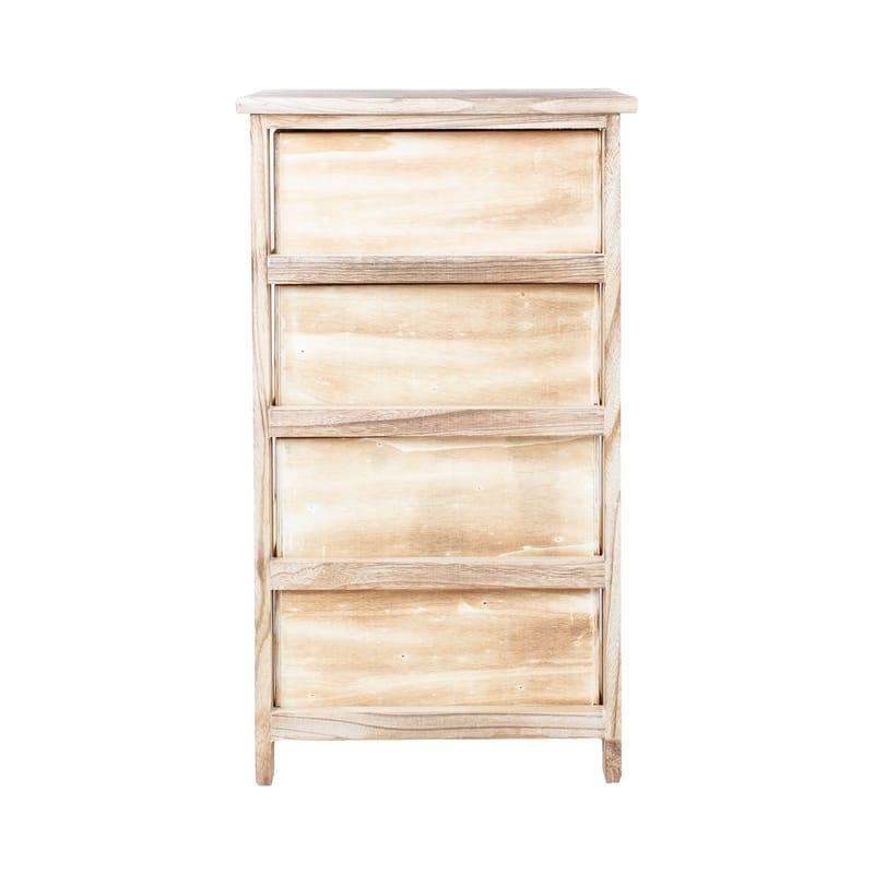 Byrå Kaseke med 4 förvaringsenheter 40x29x73 cm - naturlig - Förvaring - Förvaringsmöbler - Byrå - Hallbyrå