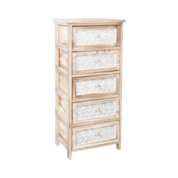 Byrå Kaseke med 5 förvaringsfack 40x29x90 cm - naturlig - Förvaring - Förvaringsmöbler - Byrå - Hallbyrå