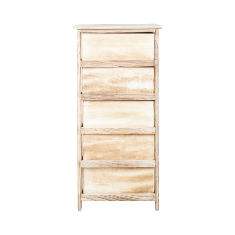 Byrå Kaseke med 5 förvaringsfack 40x29x90 cm - naturlig - Förvaring - Förvaringsmöbler - Byrå - Hallbyrå