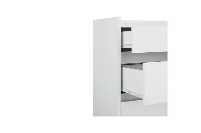 Byrå Kosmo Vit, 4 lådor - Vit, 4 lådor - Förvaring - Förvaringsmöbler - Byrå - Hallbyrå