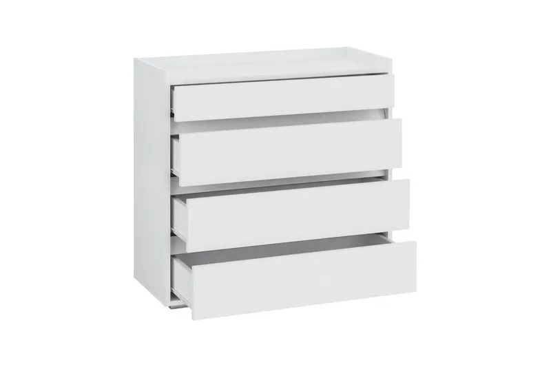 Byrå Kosmo Vit, 4 lådor - Vit, 4 lådor - Förvaring - Förvaringsmöbler - Byrå - Hallbyrå