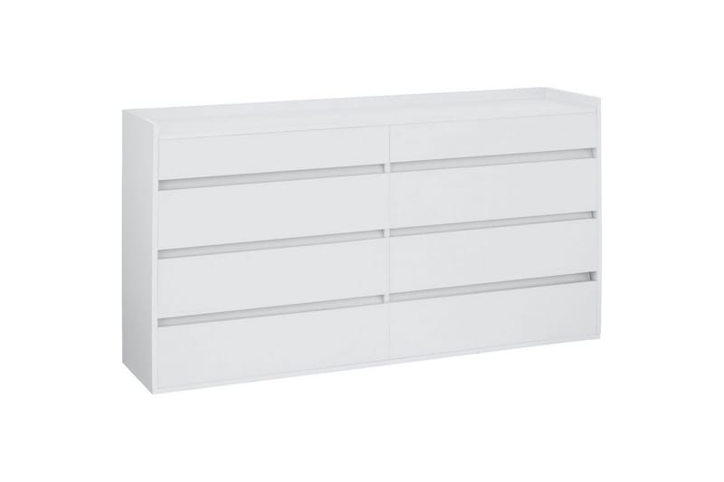 Byrå Kosmo Vit, 8 lådor - Vit, 8 lådor - Förvaring - Förvaringsmöbler - Byrå