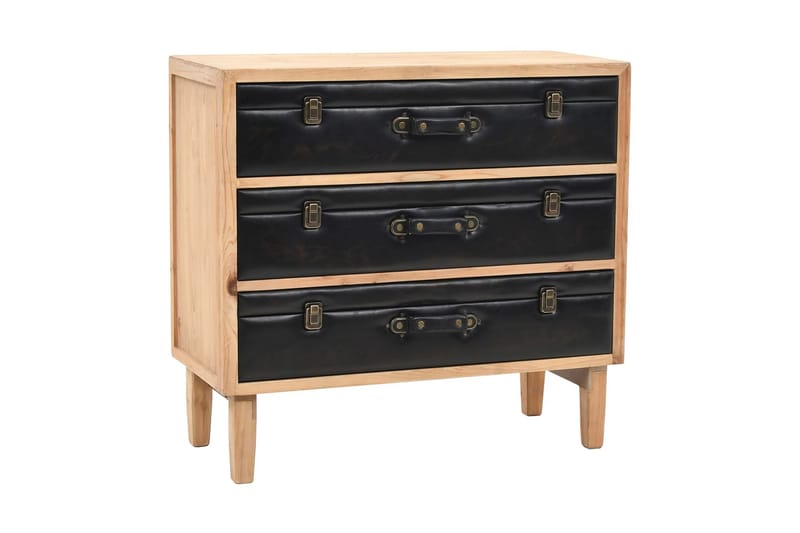 Byrå massivt granträ 80x36x75 cm - Brun - Förvaring - Förvaringsmöbler - Byrå