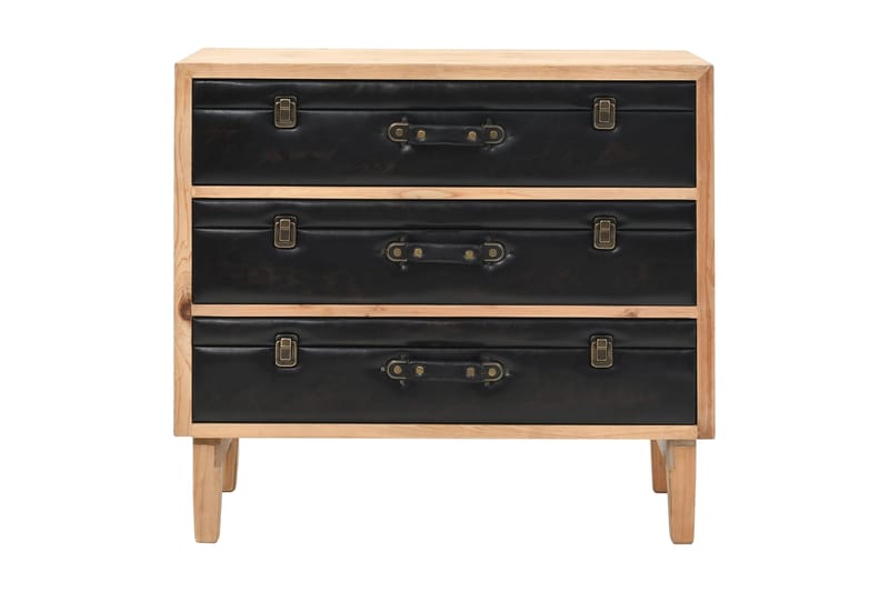 Byrå massivt granträ 80x36x75 cm - Brun - Förvaring - Förvaringsmöbler - Byrå