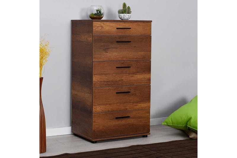 Byrå Matul Valnöt - Rödfärgat trä - Förvaring - Förvaringsmöbler - Byrå - Hallbyrå