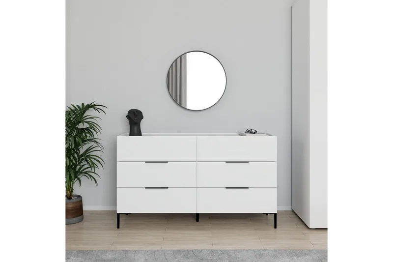 Byrå Matul Vit - Vit - Förvaring - Förvaringsmöbler - Byrå