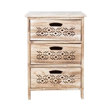 Byrå Mihkli med 3 förvaringsenheter 40x29x58 cm - Natur - Förvaring - Förvaringsmöbler - Byrå - Hallbyrå